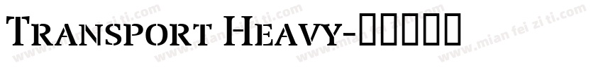 Transport Heavy字体转换